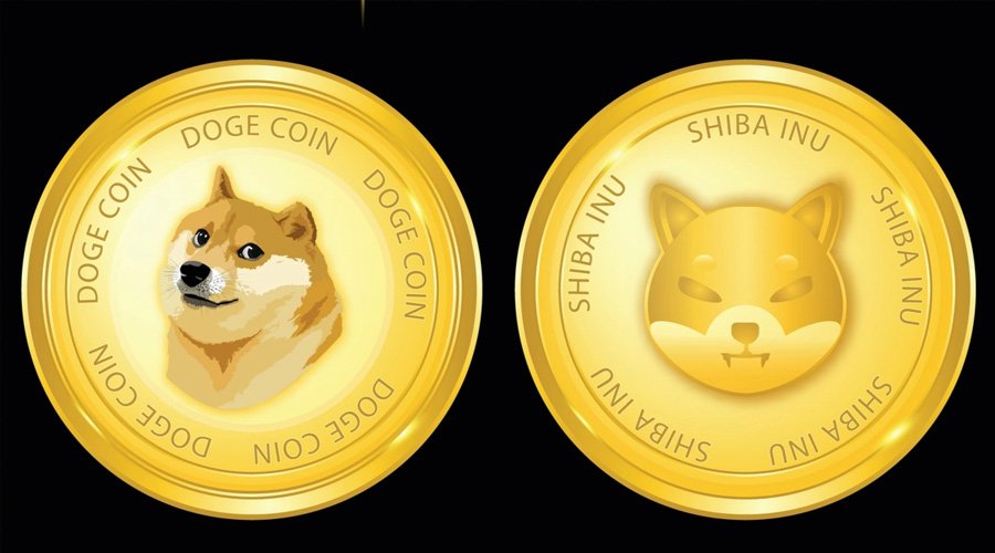 Why are Dogecoin and Shiba Inu prices in the red today?
